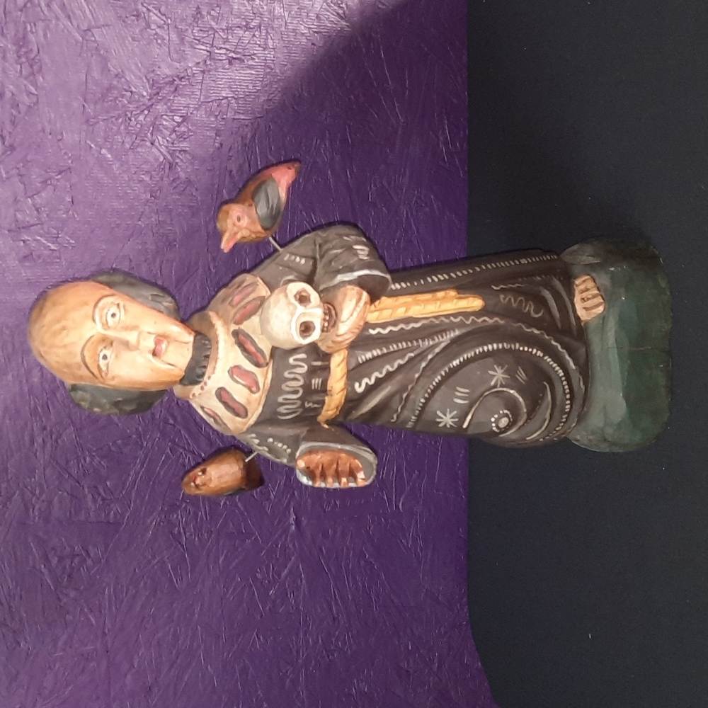 Handcrafted Guatemalan St Francis